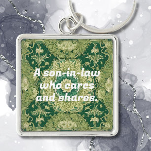 Custom Christmas Gifts for Son in Law Persian Tile Key Ring