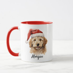 Custom Christmas Goldendoodle Dog Mug