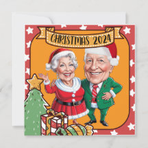 Custom Christmas Grandparents caricature