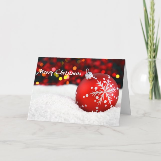 Custom Christmas Greeting Card (Front)