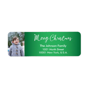 Custom Christmas Greetings Return Address Labels
