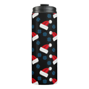 Custom Christmas Hat Personalised Holiday Santa Thermal Tumbler