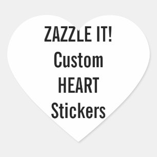 Custom Christmas HEART Stickers Blank Template