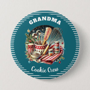 Custom Christmas Holiday Baking  7.5 Cm Round Badge
