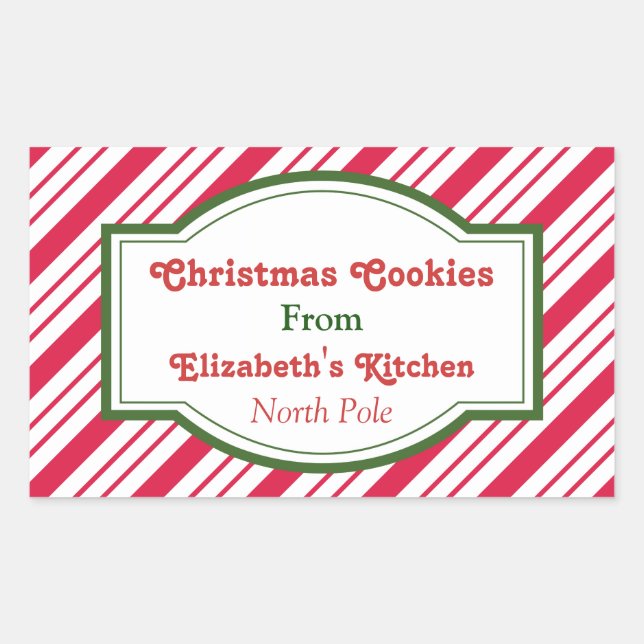 Custom Christmas Kitchen Stickers (Front)