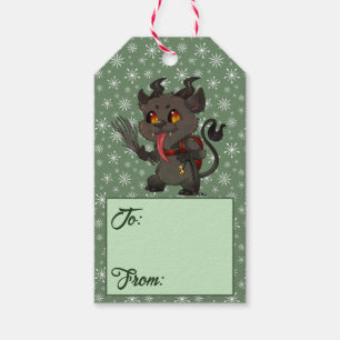 Custom Christmas Krampus Gift Tags