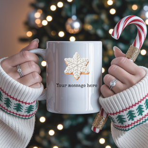 Custom Christmas Message Mug Gift for Mum or Dad