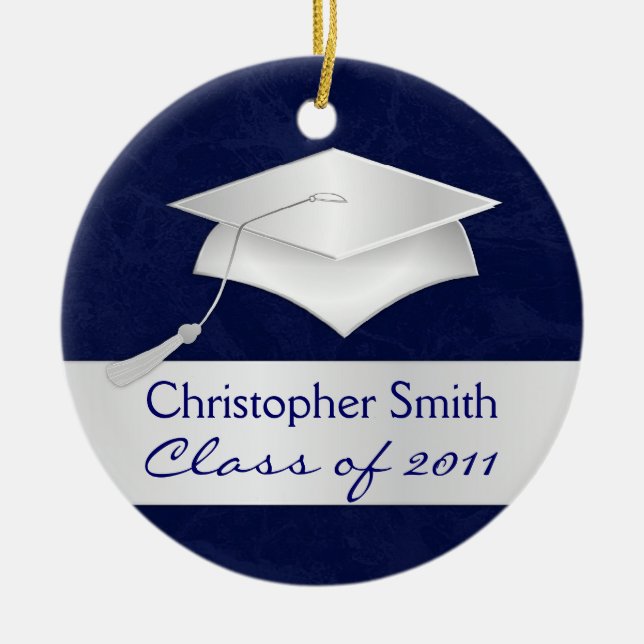Custom Christmas Ornament - Graduation Gift (Front)
