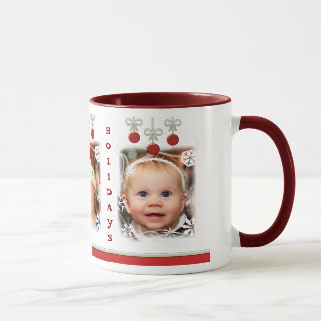 Custom Christmas Ornaments Coffee Mug (Right)