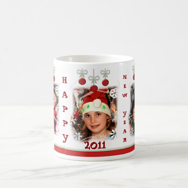 Custom Christmas Ornaments Coffee Mug (Center)