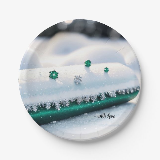 Custom Christmas Paper Plate (Front)