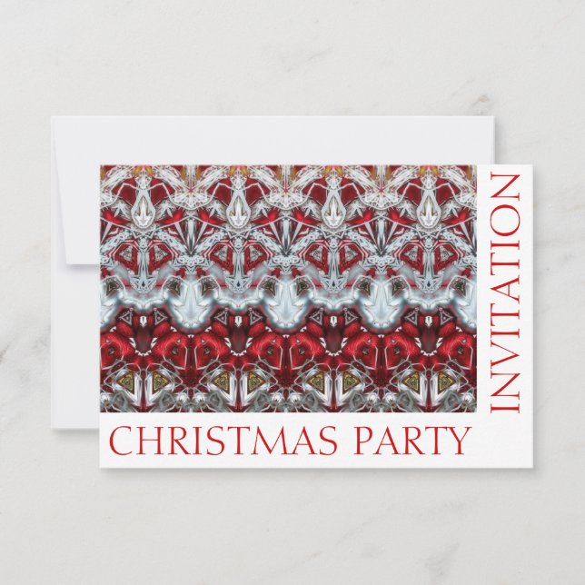 Custom Christmas Party Invitation Template Card (Front)