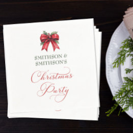 Custom Christmas Party Paper Napkin