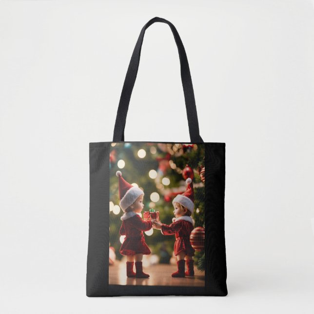 Custom Christmas photo design bag (Front)