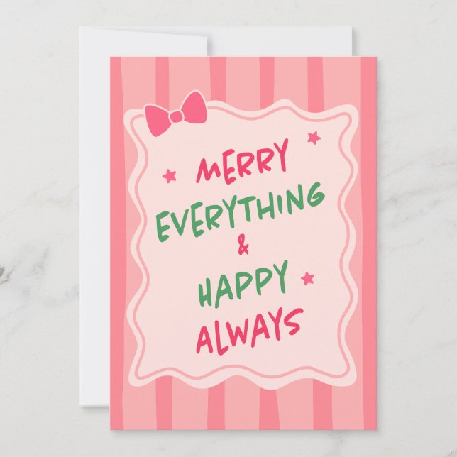 Custom Christmas Photo Greeting Card (Front)