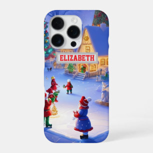 Custom Christmas Photo Wallpaper With Personalised iPhone 16 Pro Case