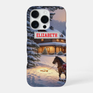 Custom Christmas Photo Wallpaper With Personalised iPhone 16 Pro Case