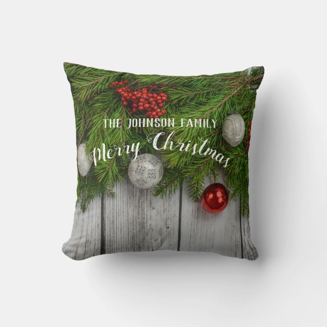 custom Christmas pillow to personalise (Front)