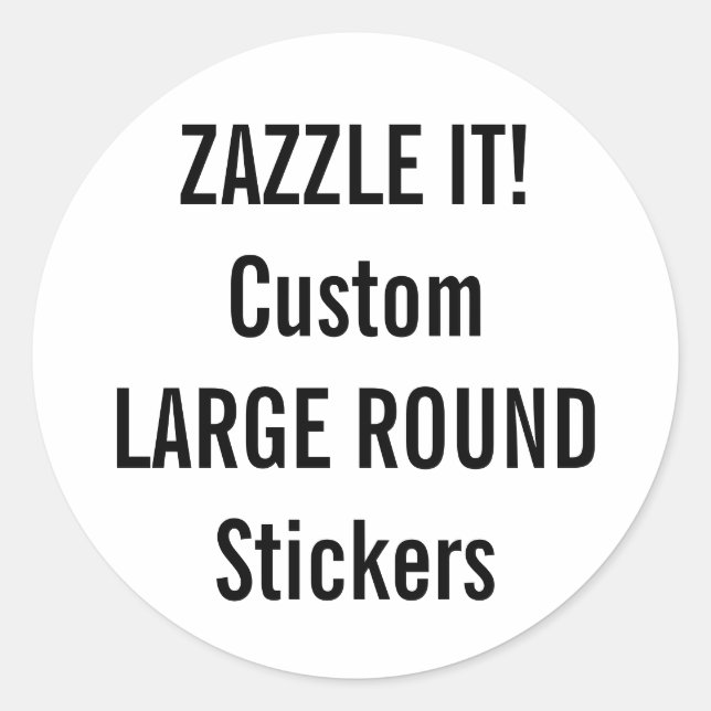 Custom Christmas ROUND Stickers Blank Template (Front)