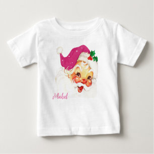 Custom Christmas Santa Claus Baby T-Shirt