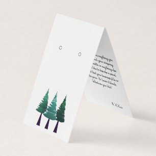 Custom Christmas Self-Stand Earring Display Cards