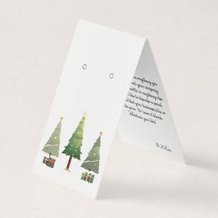 Custom Christmas Self-Stand Earring Display Cards