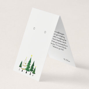 Custom Christmas Self-Stand Earring Display Cards