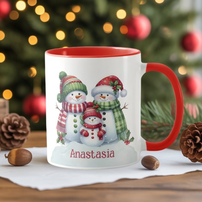 Custom Christmas Snowman Coffee Mug (Creator Uploaded)