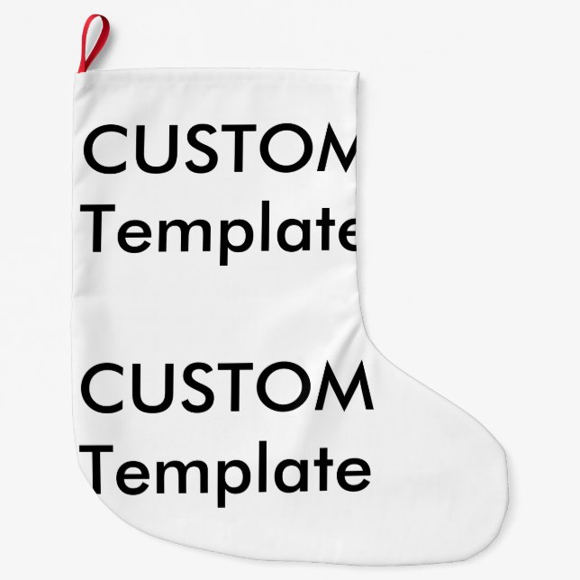 Custom Christmas Stocking - Double Sided Print (Front)