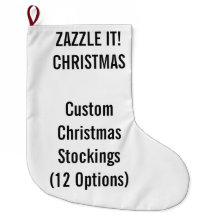 Custom Christmas Stocking LARGE 1-sided Print