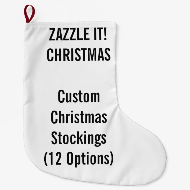 Custom Christmas Stocking LARGE 1-sided Print (Front)