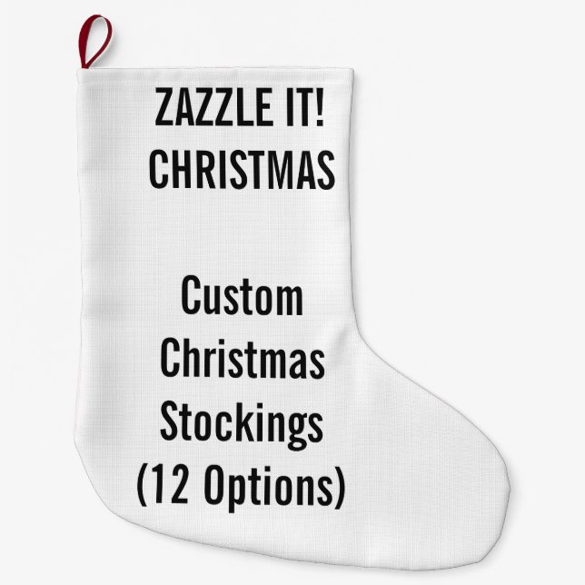 Custom Christmas Stocking LARGE 1-sided Print (Front)
