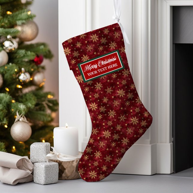 Custom Christmas Stocking Watercolor Personalised  (Custom Christmas Stocking Watercolor Personalized Name)