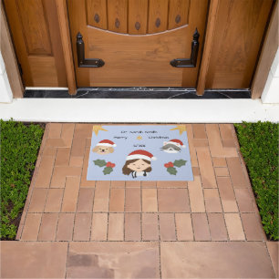 Custom Christmas Vet Friends Doormat