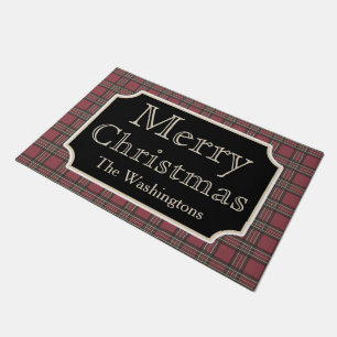 Custom Christmas Welcome Doormat Rug