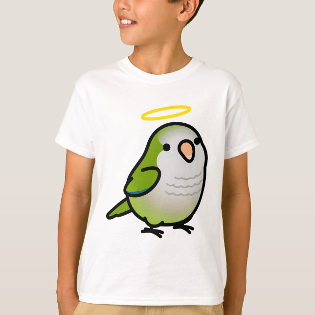 Custom Chubby Quaker Parrot - Chely T-Shirt (Front)