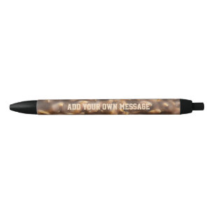 Custom Chunky Chocolate Custom Text Black Ink Pen