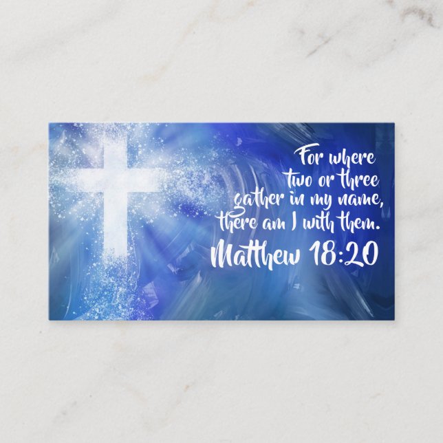 Custom Church Business Card (Front)