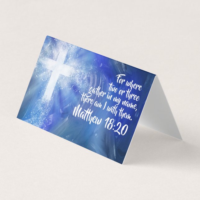 Custom Church Folding Business Card (Front)