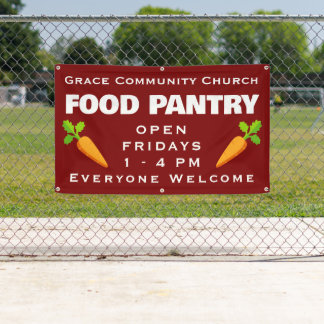 Custom Church Food Pantry Banner