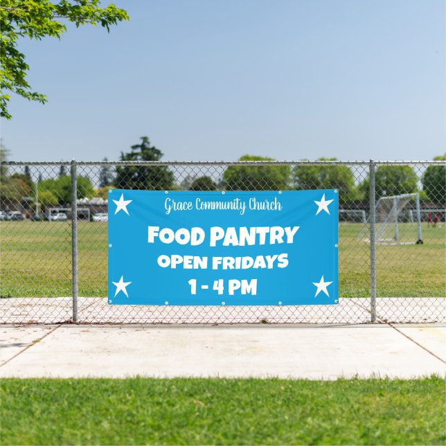 Custom Church Food Pantry Banner (Insitu)