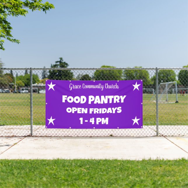 Custom Church Food Pantry Banner (Insitu)