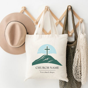 Custom Church Logo Branded  Tote Bag