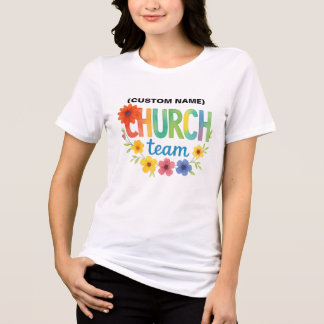 Custom Church Team - Flowers and Colours Tri-Blend Shirt