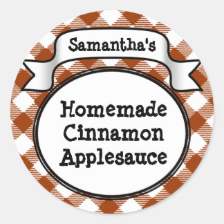 Custom Cinnamon / Applesauce Canning Jar Label