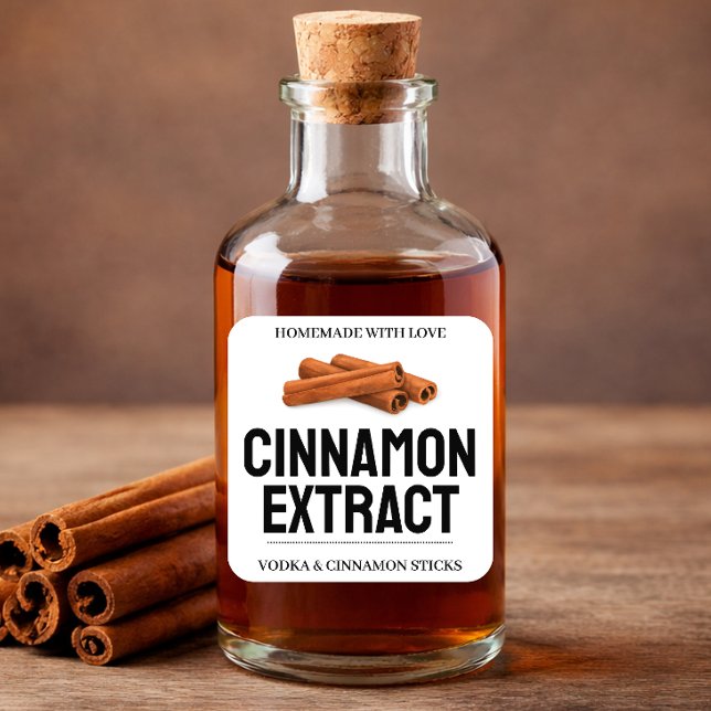 Custom Cinnamon Extract label CN101sq (Creator Uploaded)