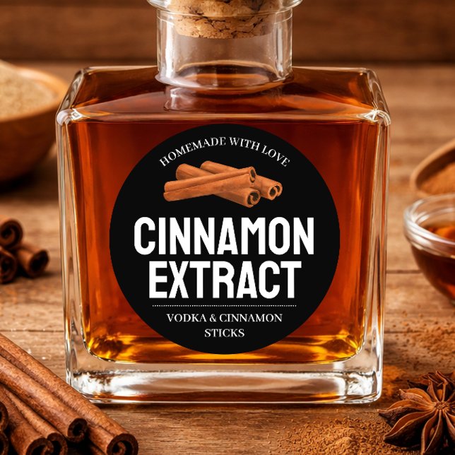 Custom Cinnamon Extract label CN102rd (Creator Uploaded)