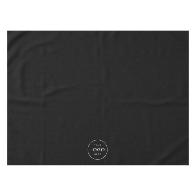 Custom Circle Logo Company Business Restaurant Tablecloth (Front (Horizontal))