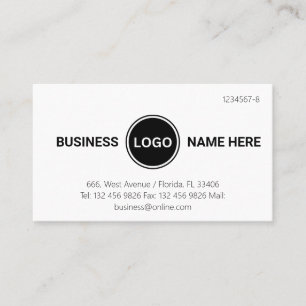 Custom Circle Logo Professional Company Business Card