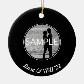 Custom Circle Photo Ornament